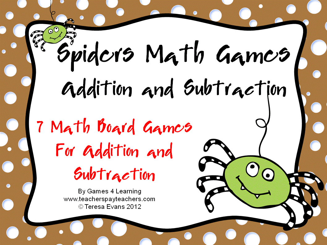 Fun Games 4 Learning: October Math to Make Them Think!