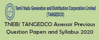 TNEB/ TANGEDCO Assessor Previous Question Papers and Syllabus 2020