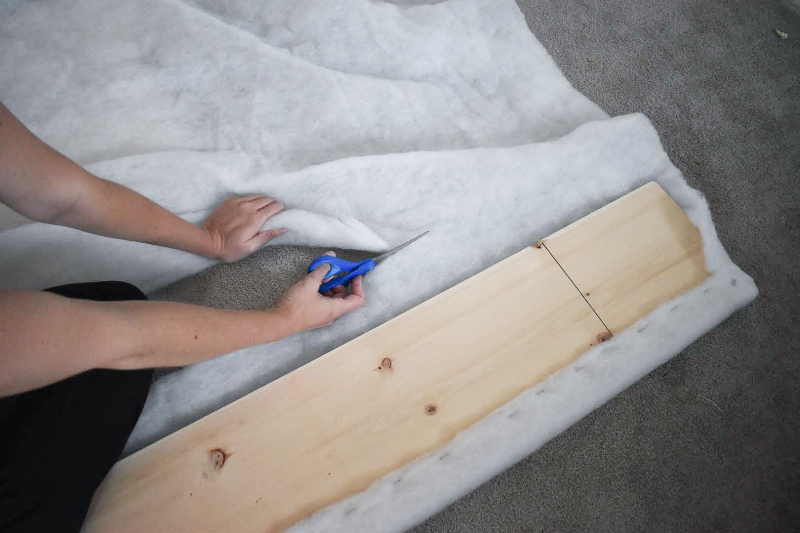 How To Turn A Metal Bed Frame Into An Upholstered Bed Leah Maria Designs
