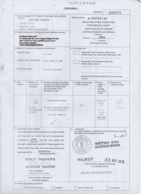 Import FCL Jepang-Jakarta With Form  IJEPA (Example Form D,Form E,Form AK)