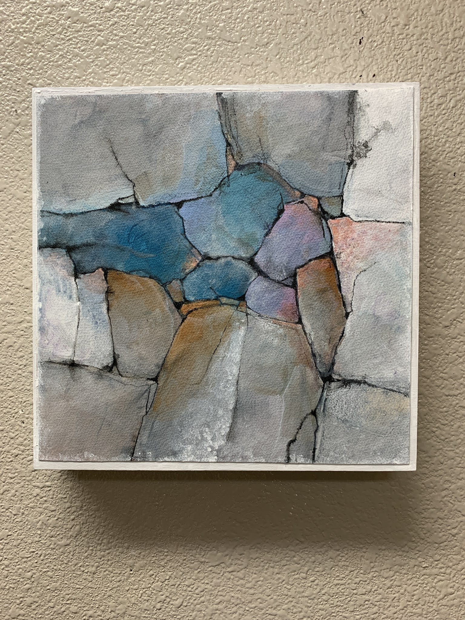 CAROL NELSON FINE ART BLOG Boulder Field, geologic abstract painting © Carol Nelson Fine Art