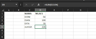 rumus SUM
