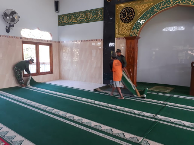 Marwan Ingatkan Satgas TMMD Reguler 105 Kodim Klaten Untuk Selalu Taat Beribadah