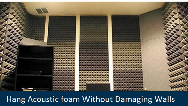 How to Hang Acoustic Foam Without Damaging Walls