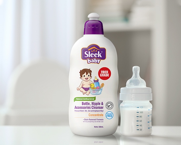 Sleek Baby adalah produk terpercaya untuk mencuci botol bayi