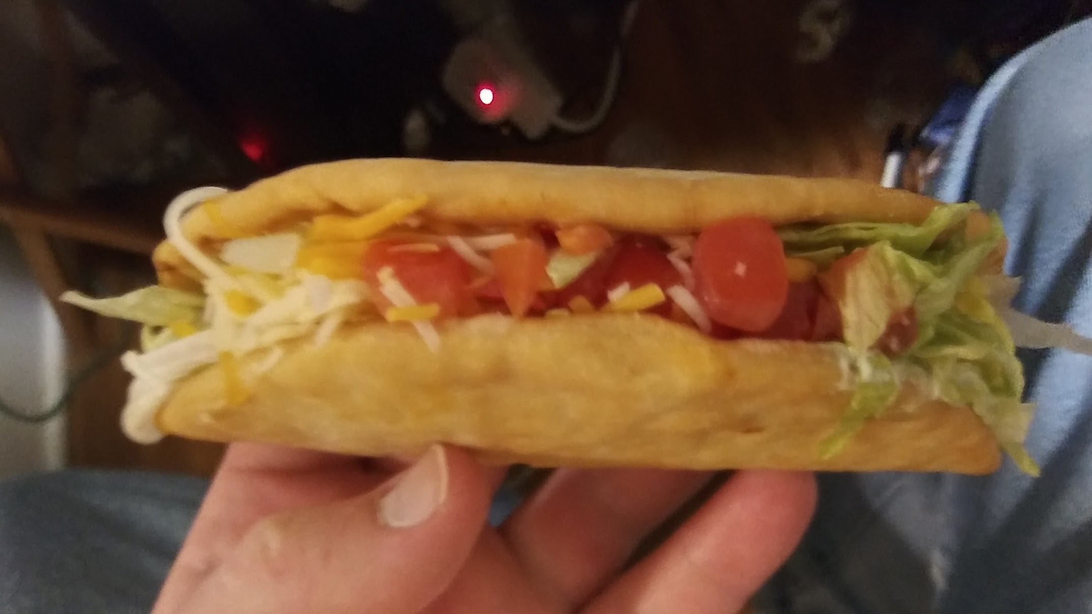 The Adventurous food guy Taco Bell Bacon Club Chalupa