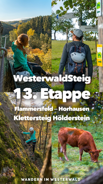 WesterwaldSteig 13. Etappe Flammersfeld – Horhausen  Klettersteig Hölderstein 21