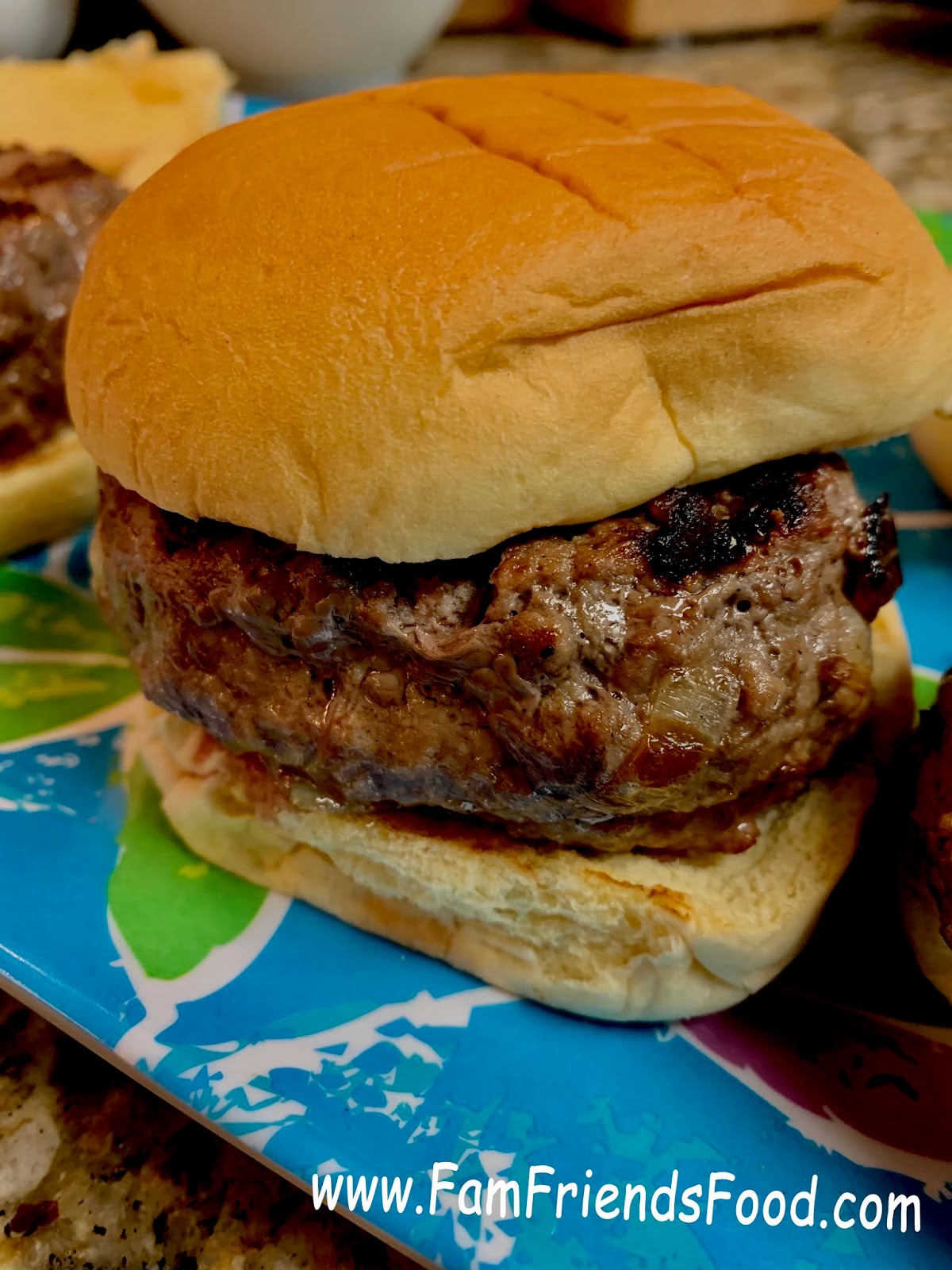 famfriendsfood Steakhouse Onion Hamburgers {Recipe}