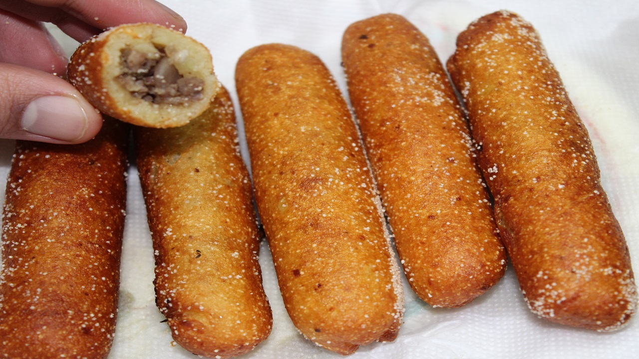 سر كفتة البطاطس المحشية المقرمشة اللي مش بتفك في الزيت عند القلي سنة أولى مطبخ