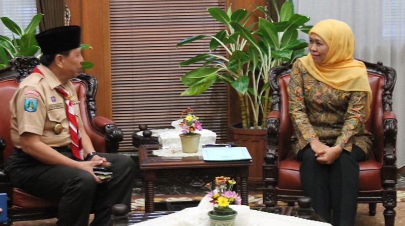 Gubernur Khofifah Siap Menjadi Kamabida Pramuka Jatim