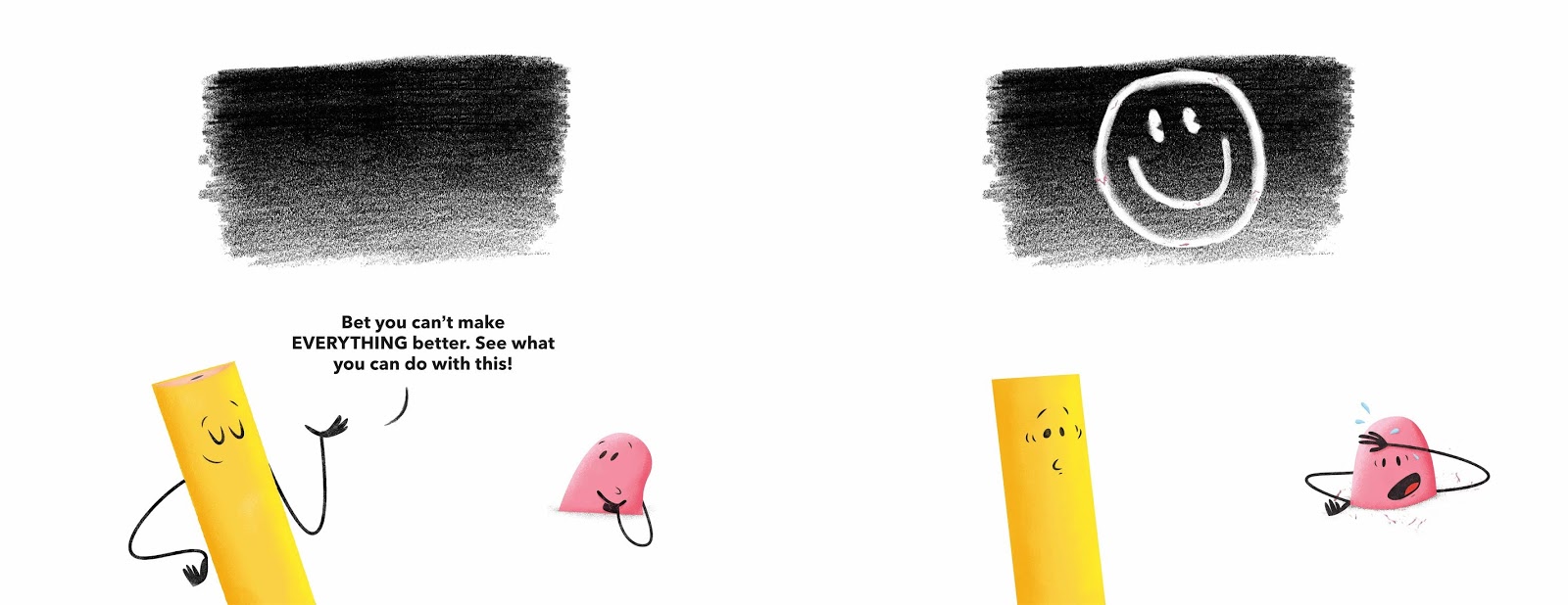 When Pencil Met Eraser, Story by Karen Kilpartrick and Luis O. Ramos, Jr., illustrated by Germán