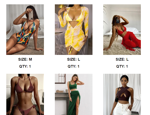 Online Orders: SHEIN/ Pretty Little Things/ Fashion Nova