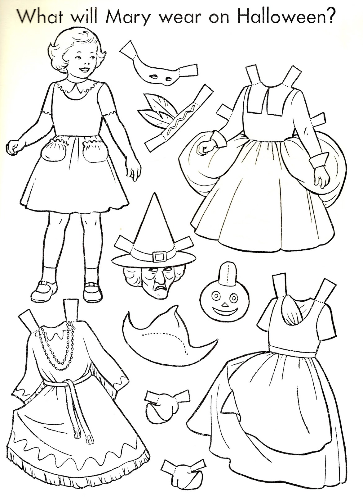 Printable Halloween Paper Dolls Printable Halloween Paper Dolls