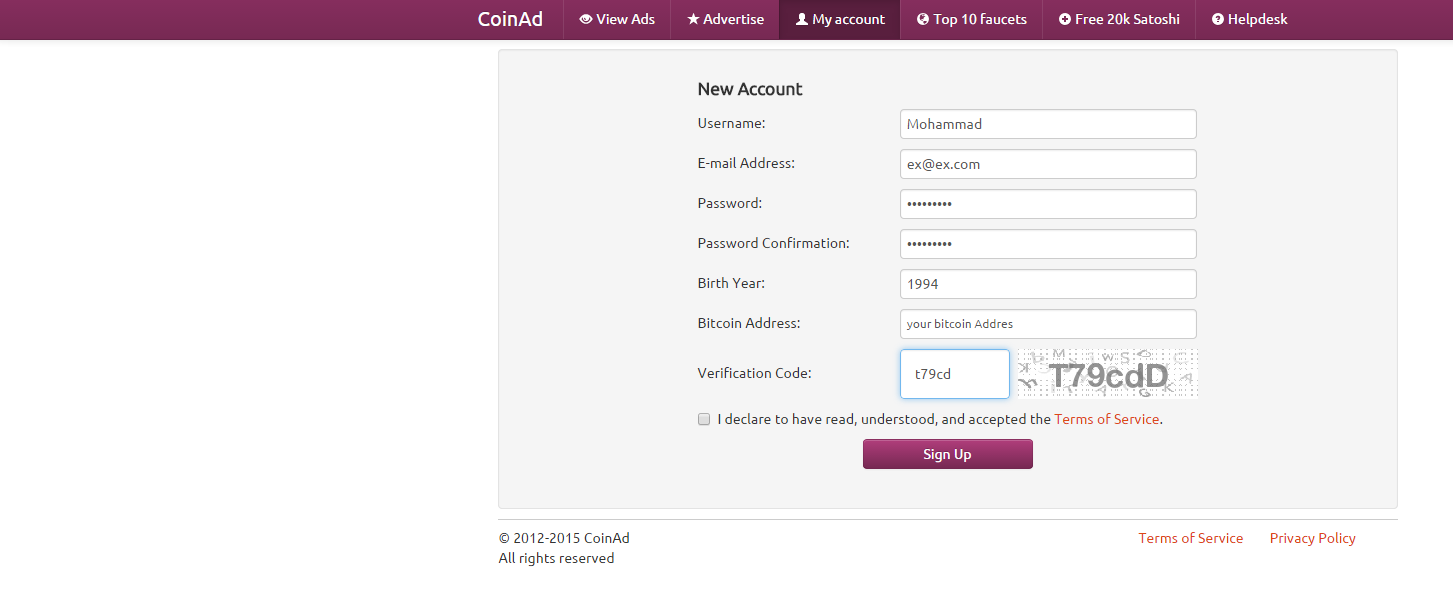 قراصنة التنين الاسود: شرح ربح البيتكوين من موقع coinad والتحويل على المحفظة