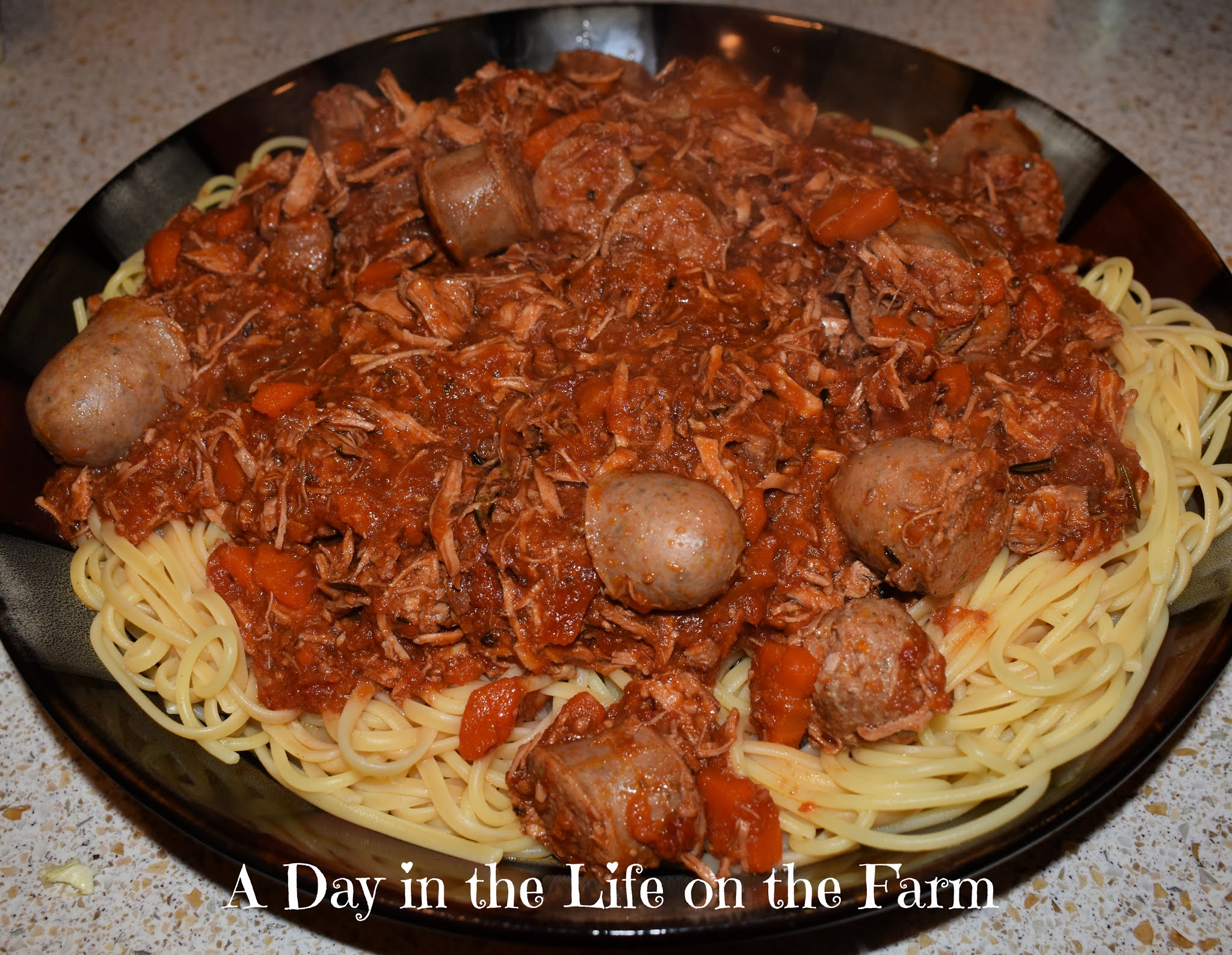 A Day in the Life on the Farm Slow Cooker Sunday Gravy MultiCookerMonday
