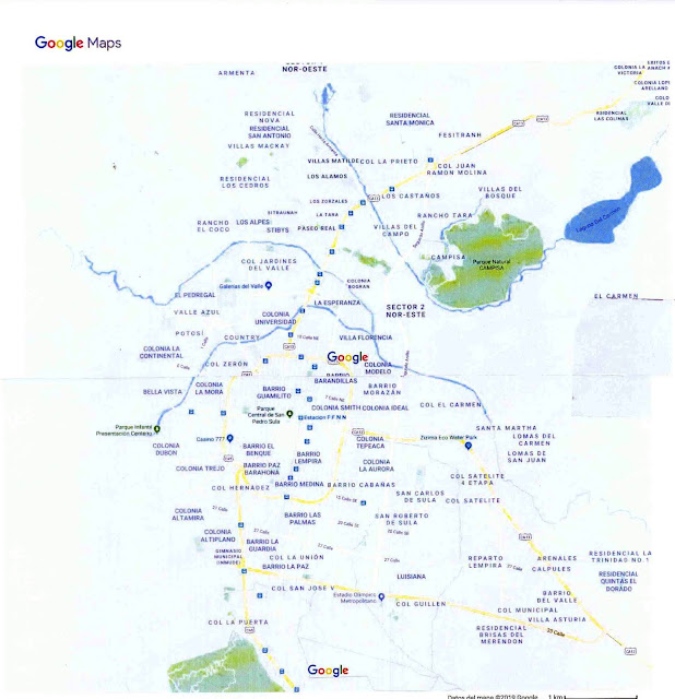 Mapa De San Pedro Sula 