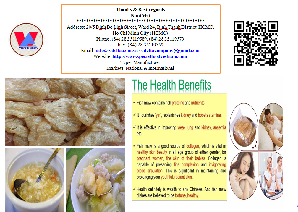 TAIWANESE RECIPE ROASTED/FRIED FISH MAW FLAT (OPEN) OR ROLL (CLOSE)