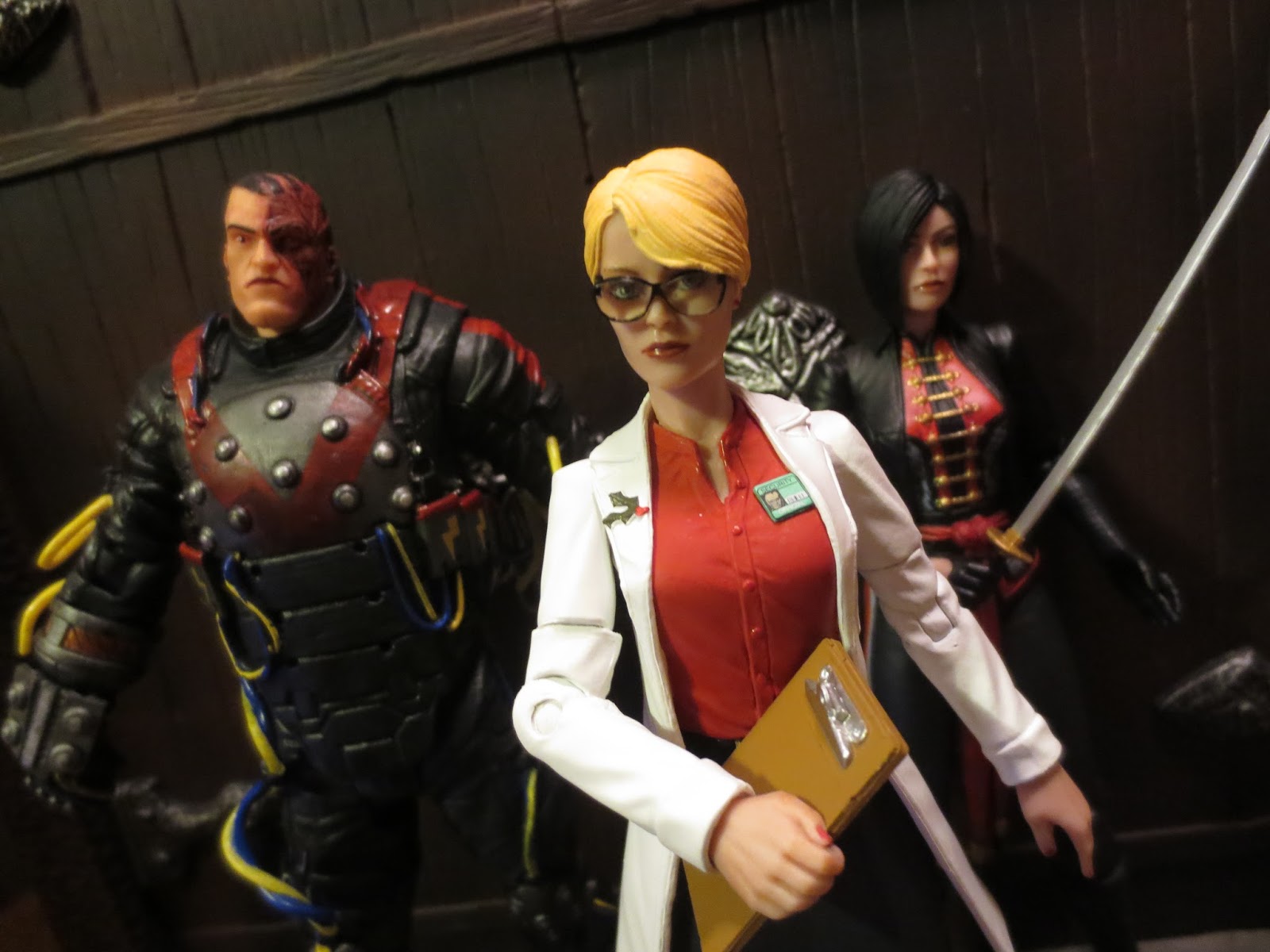 Action Figure Barbecue: Action Figure Review: Dr. Harleen Quinzel,  Electrocutioner, & Lady Shiva from Batman: Arkham Origins by DC Collectibles