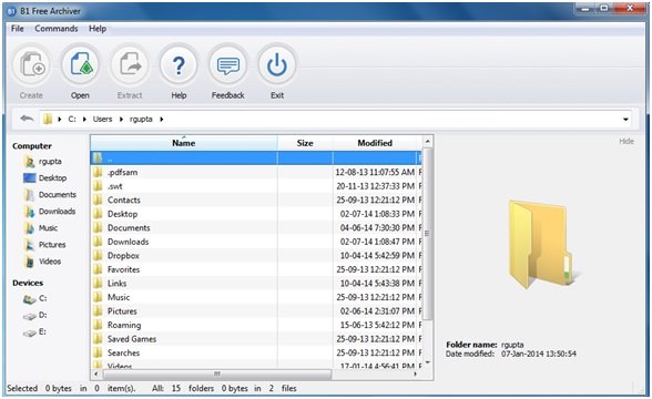 Descarga gratuita de revisión de B1 Free Archiver