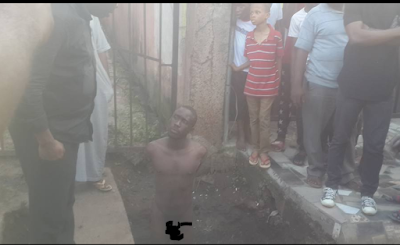 Man Stripped Unclad And Beaten Mercilessly After He Was Caught Stealing In Owerri. Photos Sane2