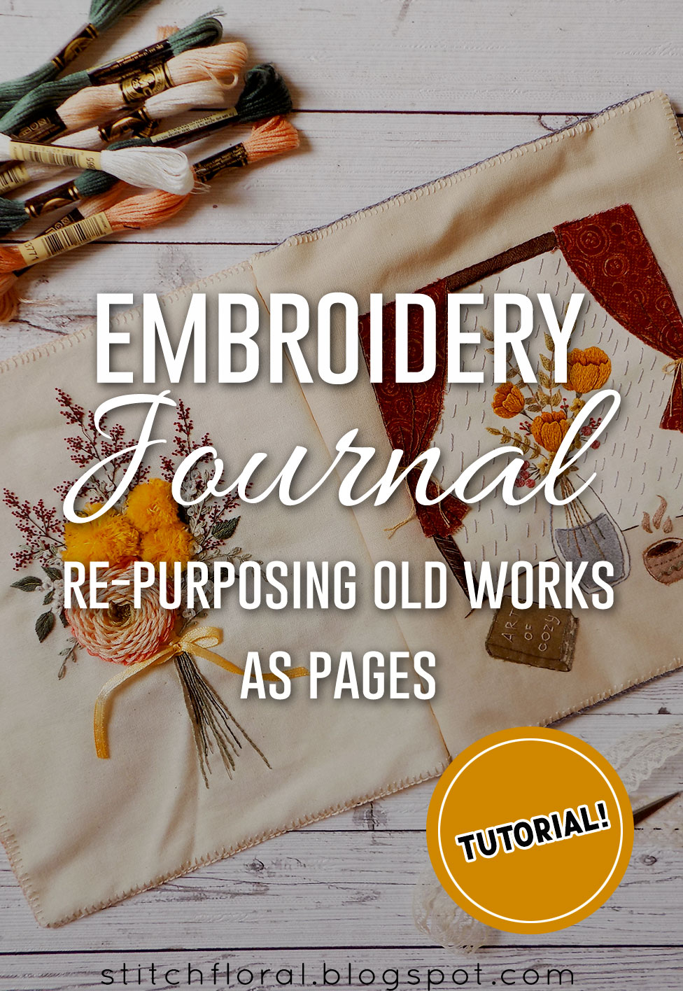 I've started an embroidery journal! I'm excited to get this going