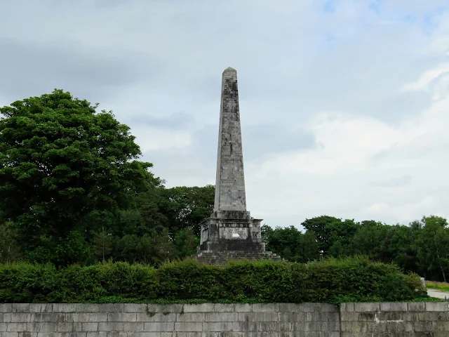 Ross Monument on the Mourne Coastal Route on Carlingford Lough in Northern Ireland