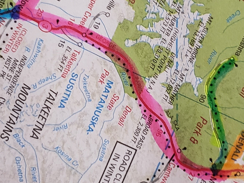 Willow Alaska Trail Map