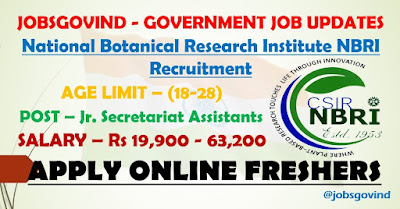 NBRI Recruitment 2021