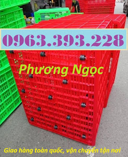 Sóng nhựa rỗng HS015, sọt nhựa đựng hàng 26 bánh xe, sọt nhựa kích thước lớn 26bx3