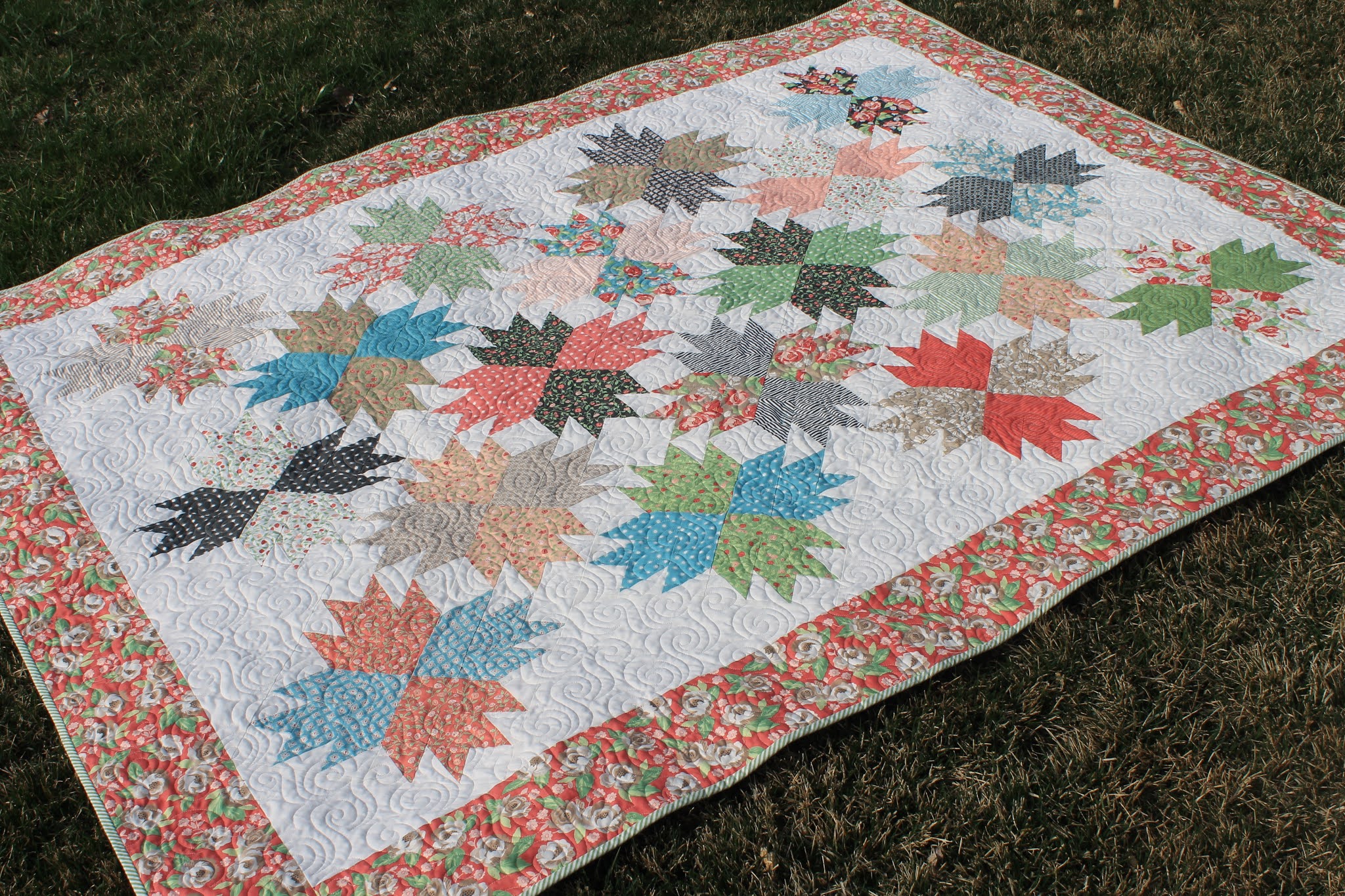 SunShine Sews... Bear Paw on Point Quilt