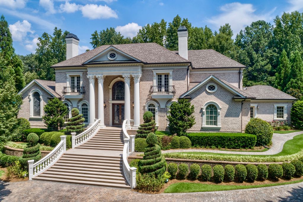 13,000 Square Foot Riverfront Brick Mansion In Duluth, GA THE