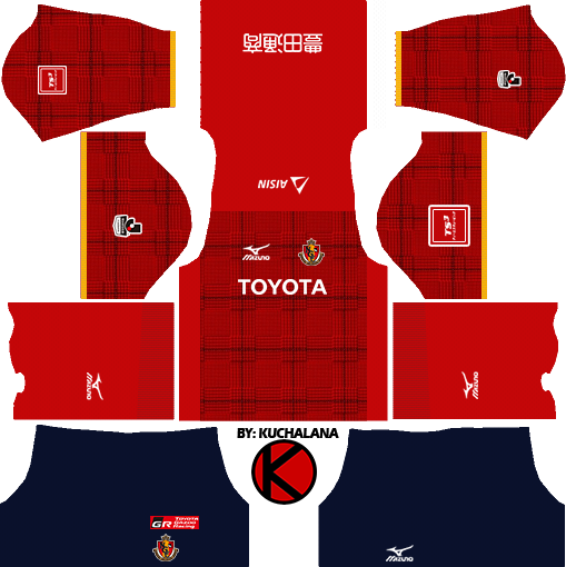 Nagoya Grampus 名古屋グランパス kits 2017 - Dream League Soccer