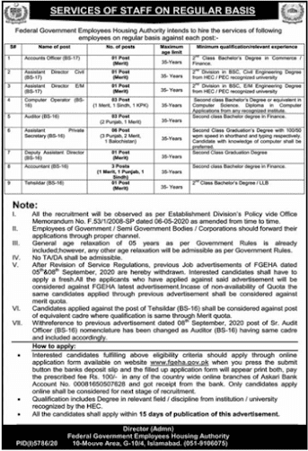 Federal Government Employees Housing Authority (FGEHA) Management Jobs 2021