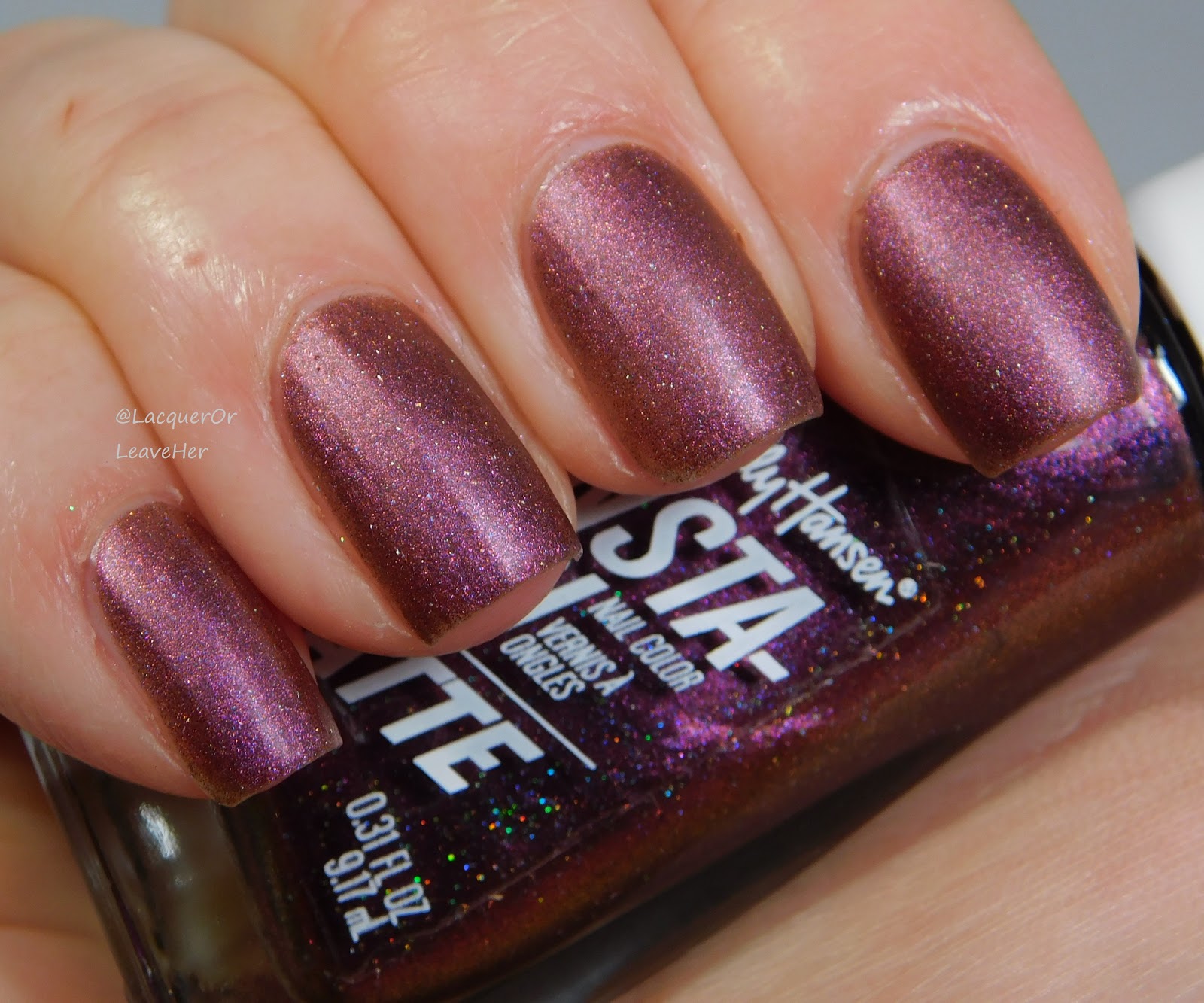 Lacquer or Leave Her! Sally Hansen InstaDri Matte Metallics
