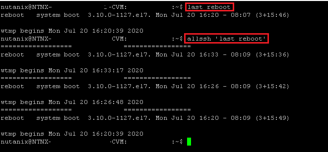 Basic CLI reference related for Nutanix Upgrade.