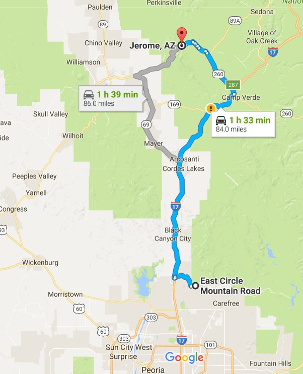 Blue Roads Journal Jerome and Sedona