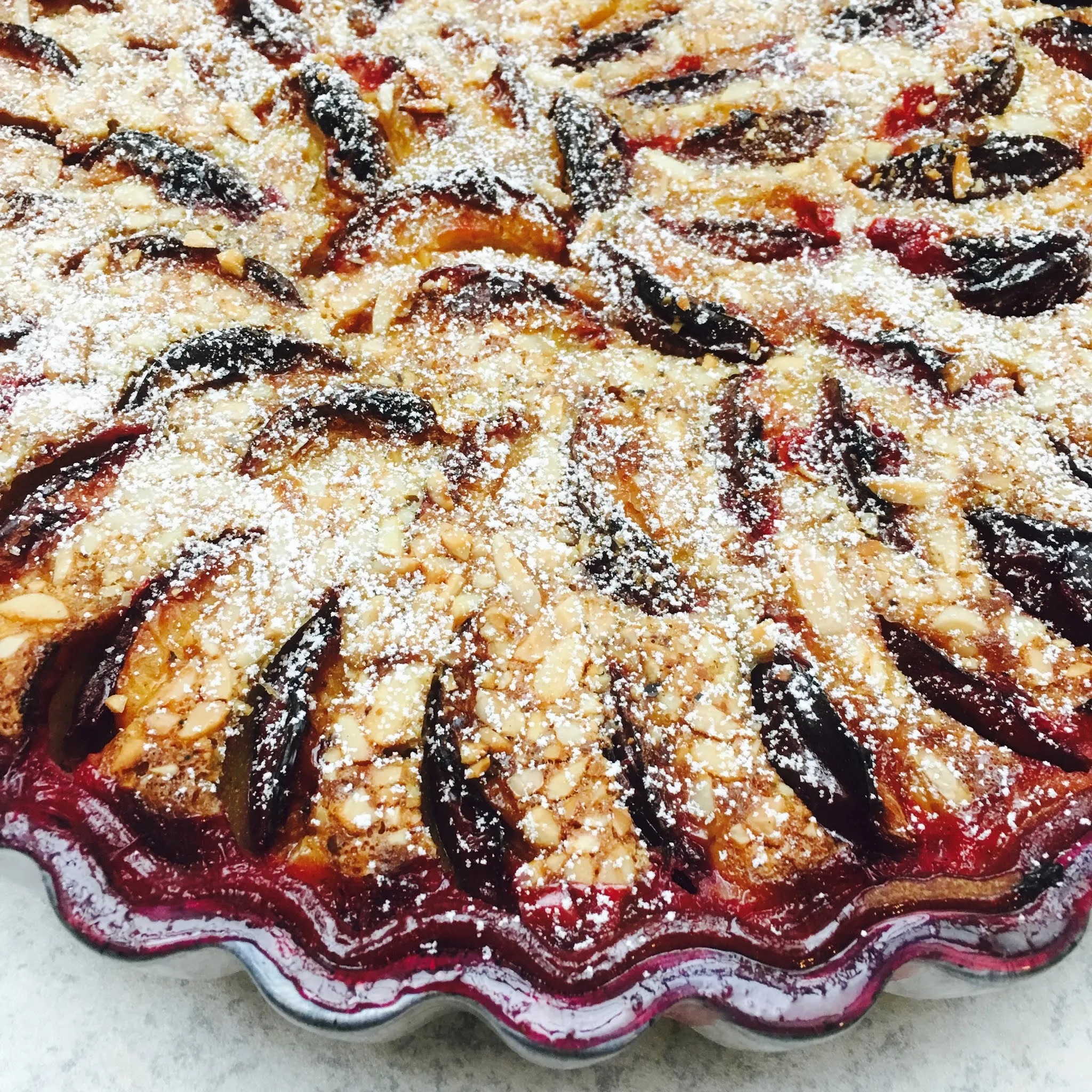 Tarte aux quetsches à l'alsacienne