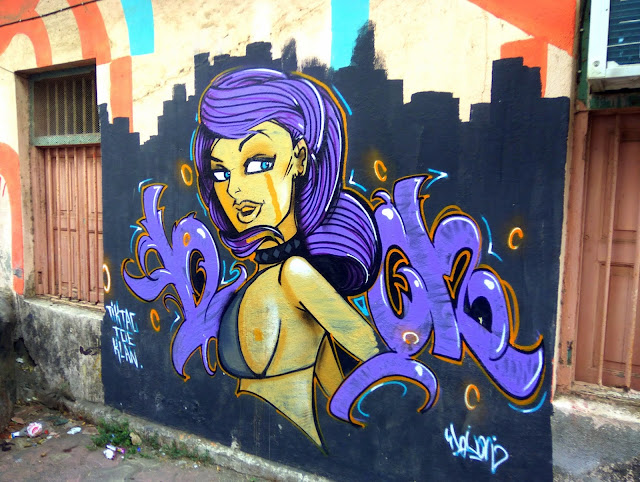 mural, wall art, graffiti, nagrana lane, bandra, mumbai, incredible india, colourful, bright, 