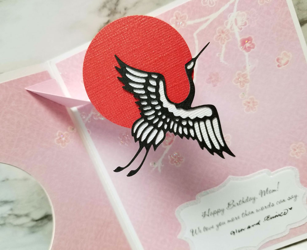 A Star For Chiemi: Flying Tsuru Birthday Card