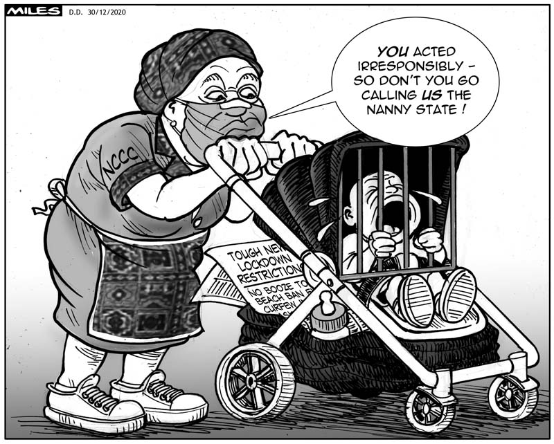 Cartoons by Miles Throwing toys out the pram