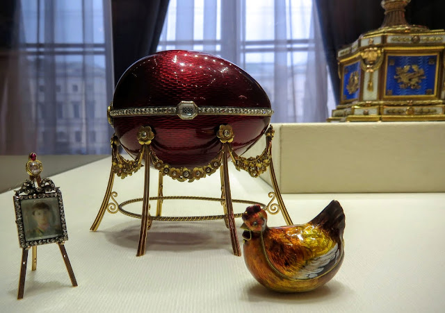 Imperial Egg at the Faberge Museum in St. Petersburg, Russia