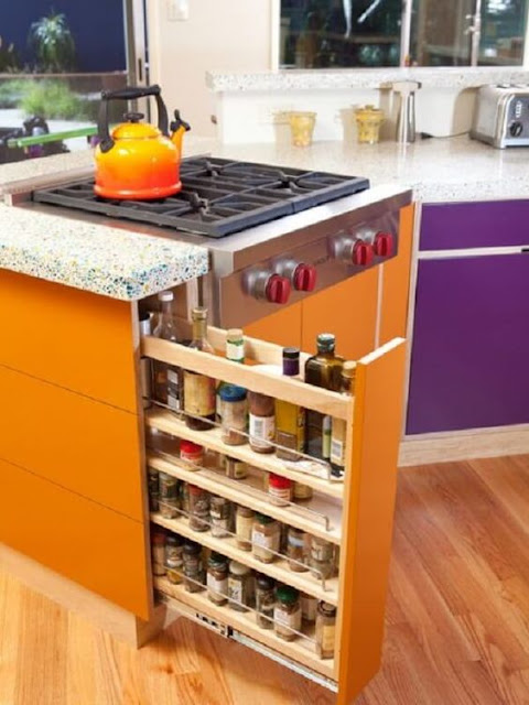 Muebles Especiales de Almacenamiento para Cocinas - 12 Ideas