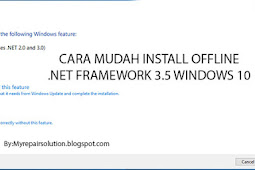 Cara Install .Net Framework 3.5 Windows 10 Secara Manual