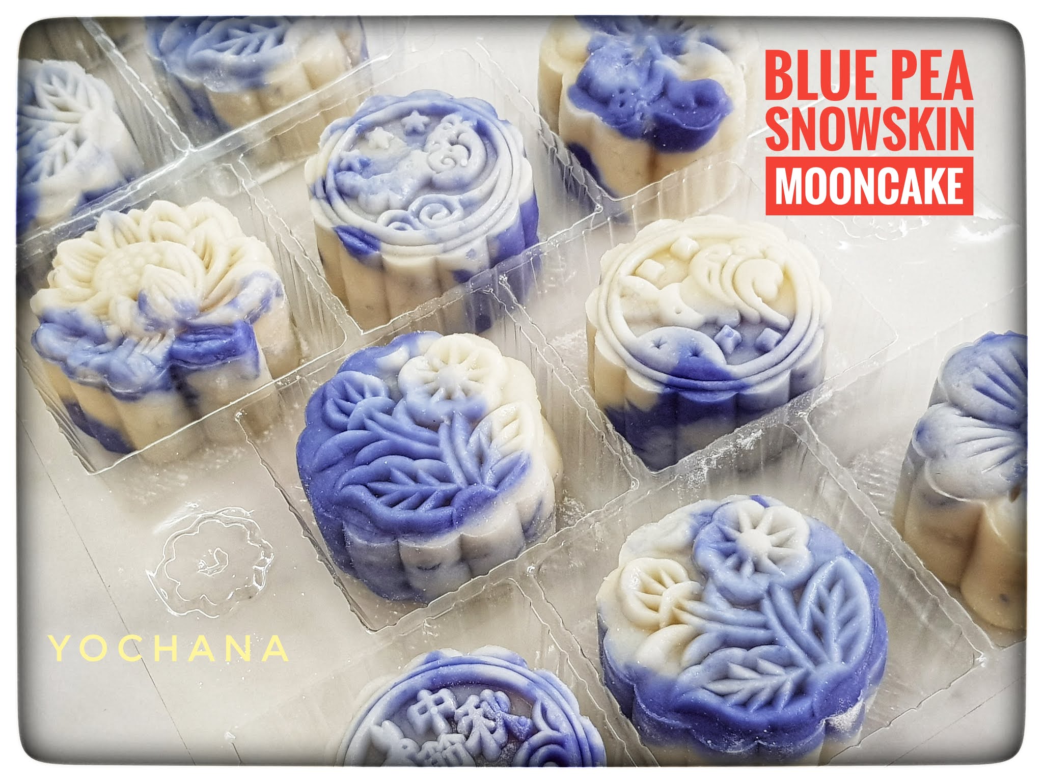 Yochana's Cake Delight! BLUE PEA MOONCAKE