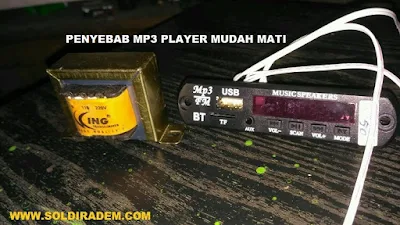 Penyebab MP3 player USB rakitan mudah mati