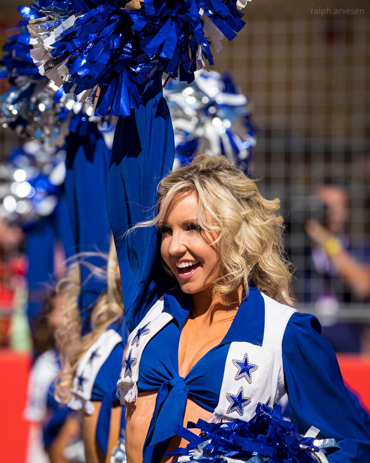 Dallas Cowboys Cheerleaders performing at the Formula 1 United States ...