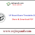 UP Board 12th Date Sheet 2018 Exam Timetable download PDF