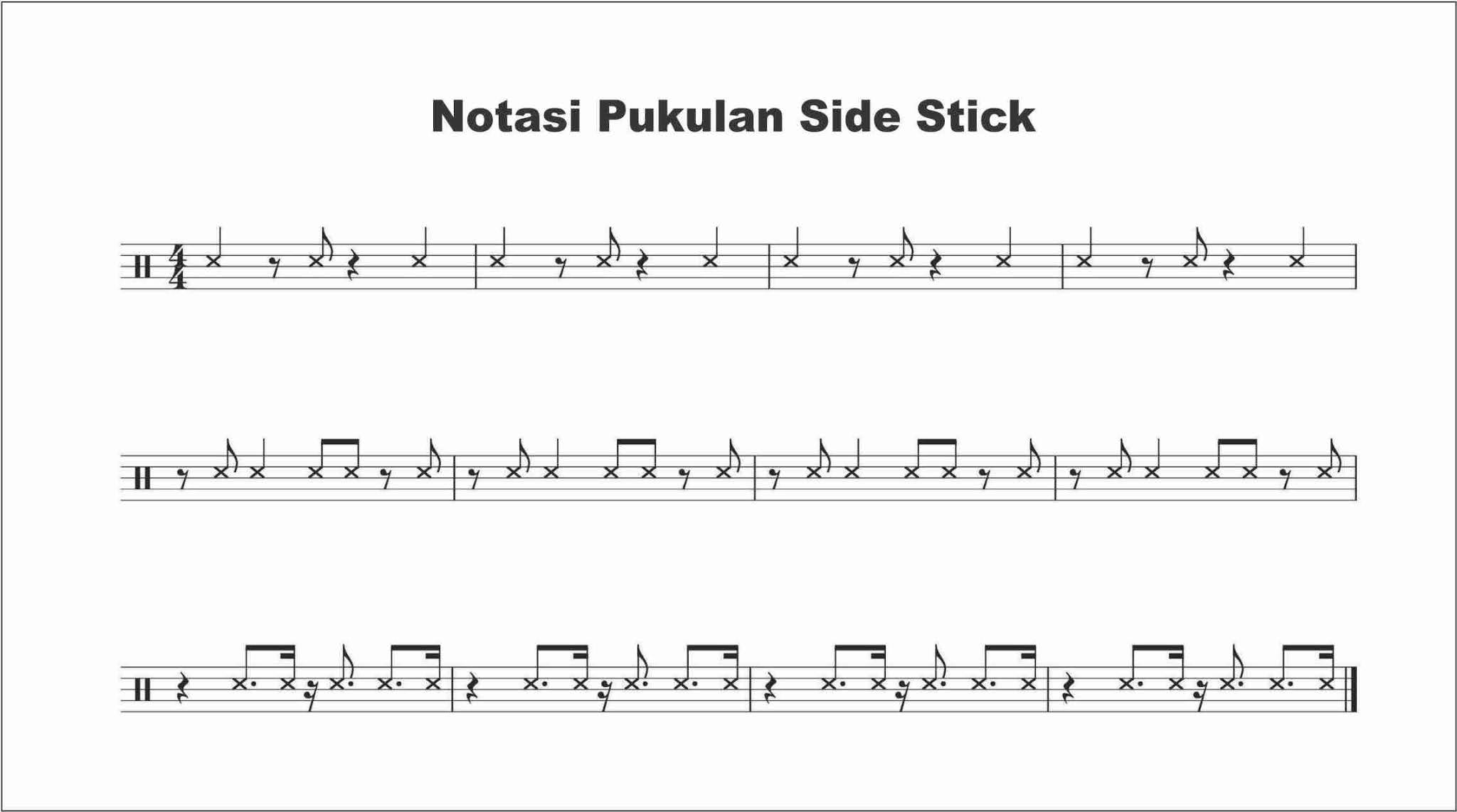 Membaca Not Snare Drum - SEPUTAR MUSIK