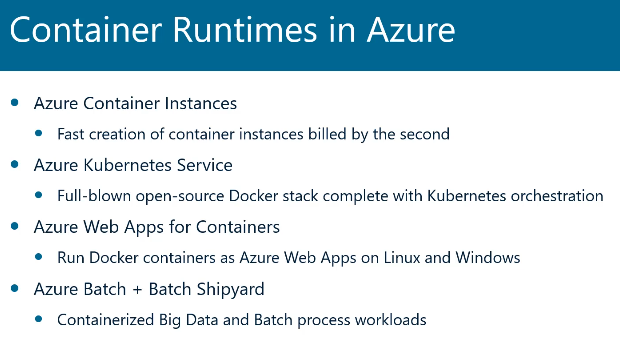Docker container in Azure - Azure