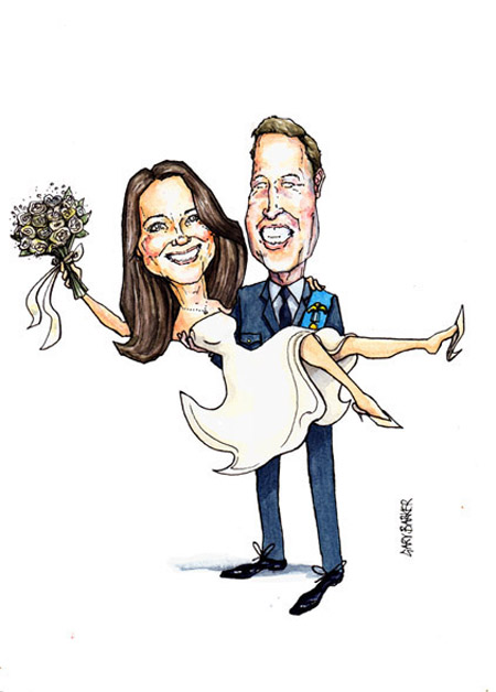 All About Kate Middleton S Caricature Collection Of Kate And William